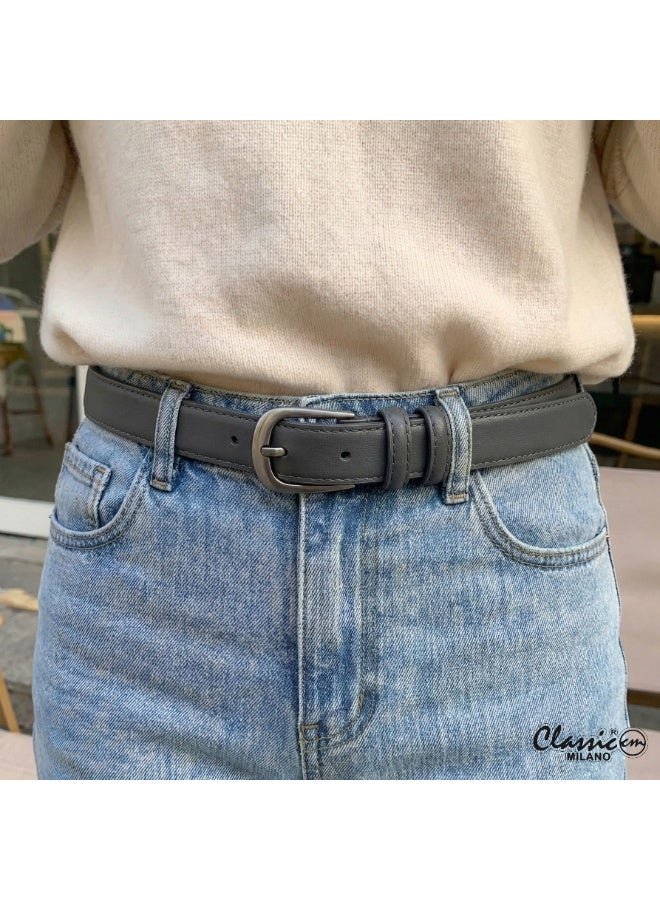 Classic Milano Women's Belt with Gift Box | Faux Leather Ladies Belt for Dresses, Jeans & Gowns | Stylish Womens Belt | Adjustable Girls Belt | Belt for Women with Elegant Buckle - Image 2